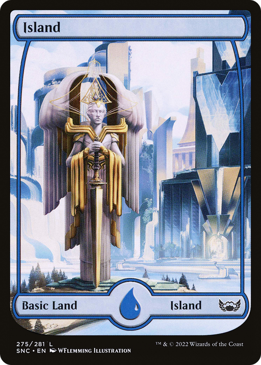 Island (275) (SNC-275) [Streets of New Capenna] (Full Art) MTG Single Wizards of the Coast