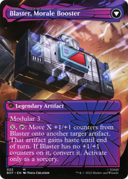 Blaster, Combat DJ (Shattered Glass) (BOT-022) [Transformers] (Borderless) MTG Single Wizards of the Coast