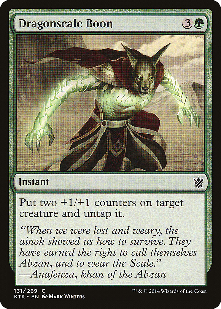 Dragonscale Boon (KTK-131) [Khans of Tarkir] Foil MTG Single Wizards of the Coast