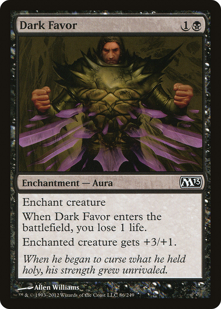 Dark Favor (M13-086) [Magic 2013] MTG Single Wizards of the Coast