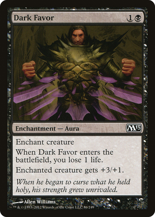 Dark Favor (M13-086) [Magic 2013] MTG Single Wizards of the Coast