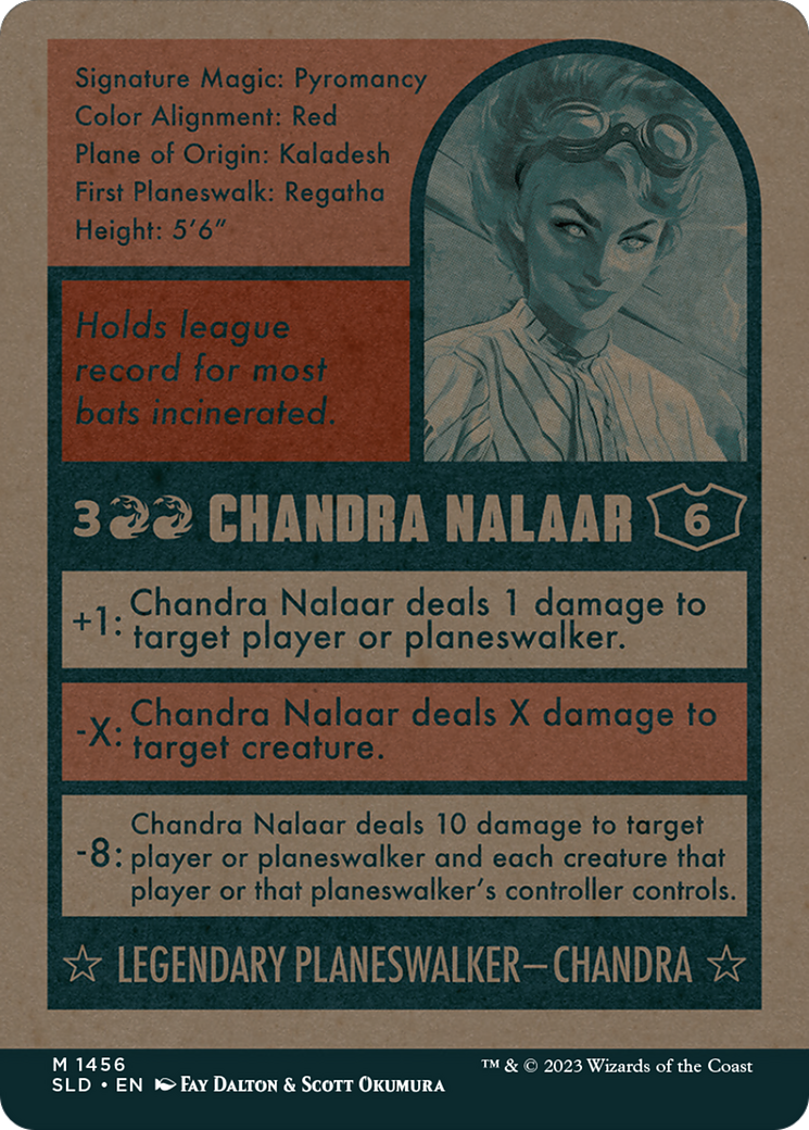 Chandra Nalaar (1456) (SLD-1456) [Secret Lair] Drop (Full Art) (Borderless) MTG Single Wizards of the Coast