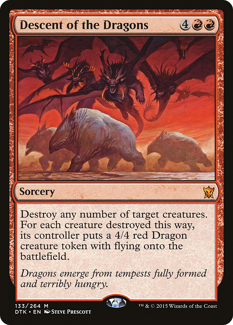 Descent of the Dragons (DTK-133) [Dragons of Tarkir] MTG Single Wizards of the Coast