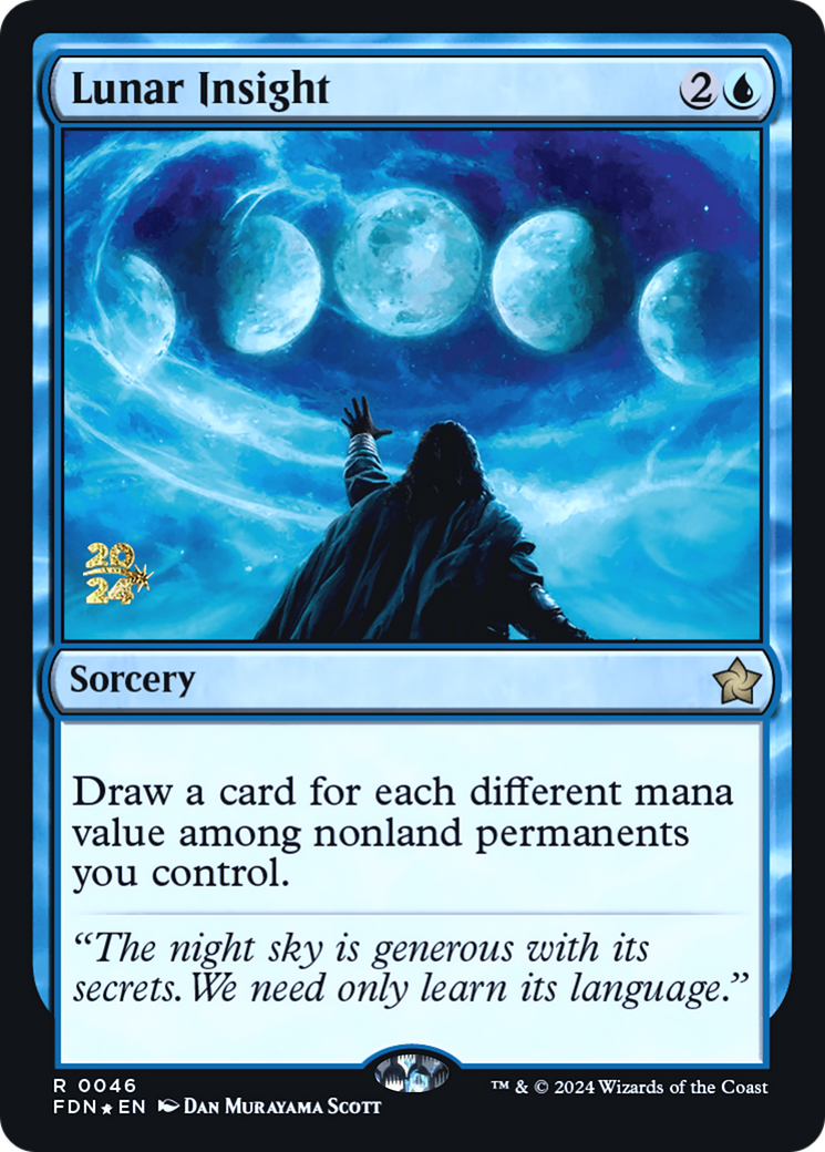Lunar Insight (PRE-046) [Foundations Promos] Foil MTG Single Wizards of the Coast