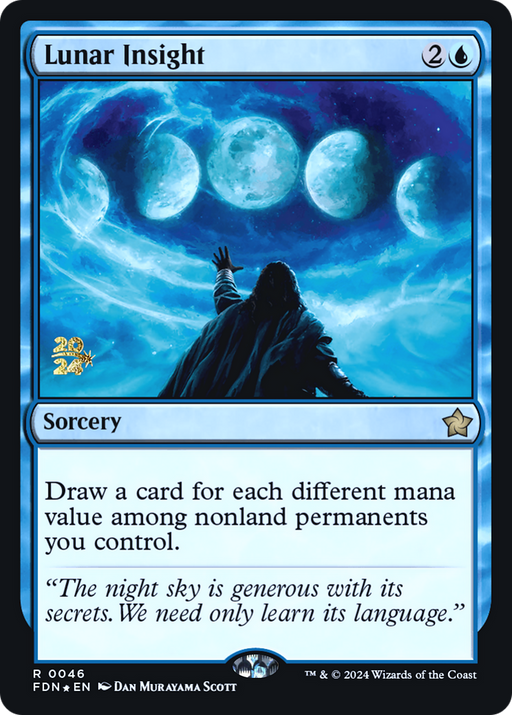 Lunar Insight (PRE-046) [Foundations Promos] Foil MTG Single Wizards of the Coast