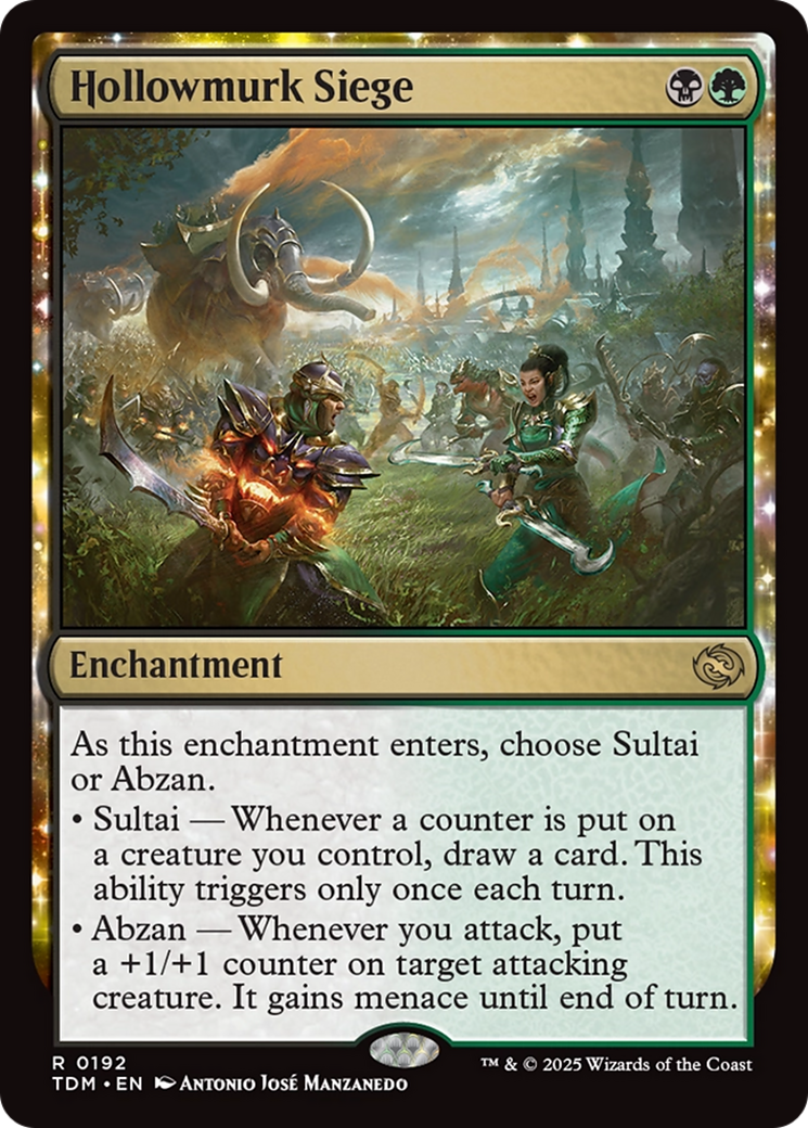 Hollowmurk Siege (TDM-192) [Tarkir: Dragonstorm] Foil MTG Single Wizards of the Coast