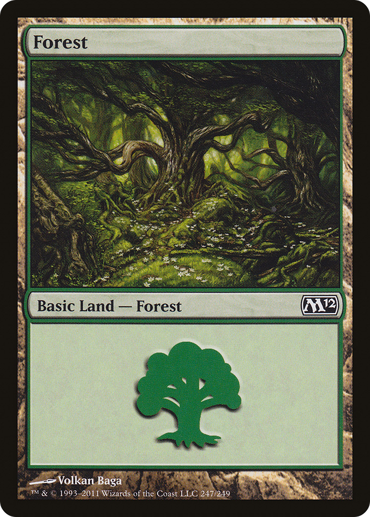 Forest (247) (M12-247) [Magic 2012] MTG Single Wizards of the Coast