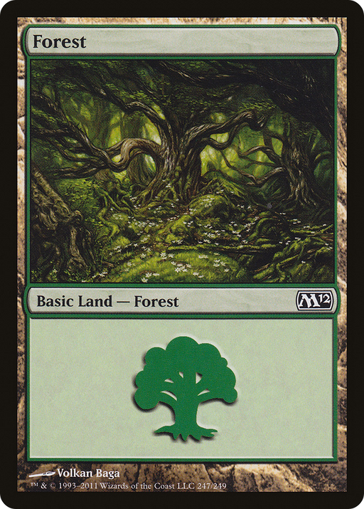 Forest (247) (M12-247) [Magic 2012] MTG Single Wizards of the Coast