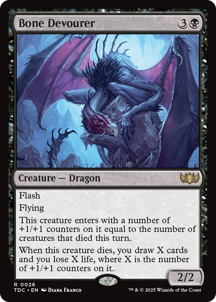 Bone Devourer (TDC-026) [Commander: Tarkir: Dragonstorm] MTG Single Wizards of the Coast