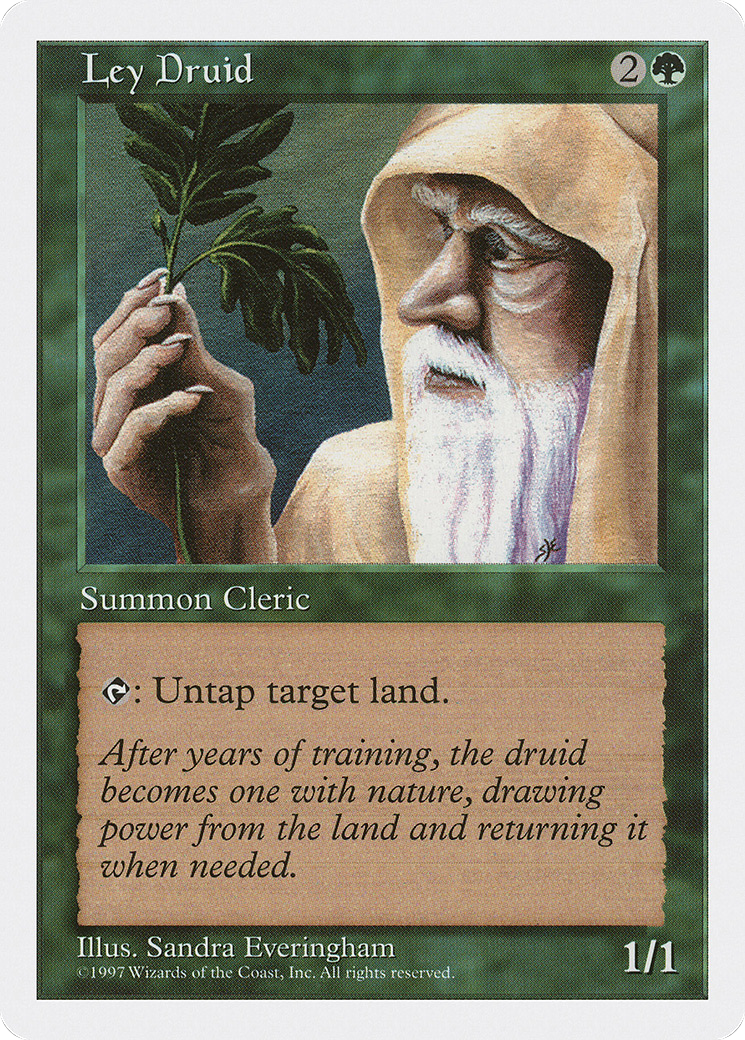 Ley Druid (5ED-308) [Fifth Edition] MTG Single Wizards of the Coast