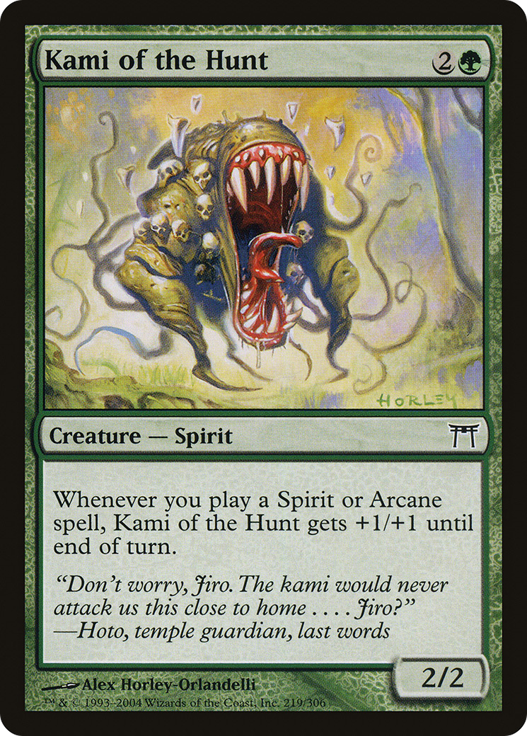 Kami of the Hunt (CHK-219) [Champions of Kamigawa] MTG Single Wizards of the Coast