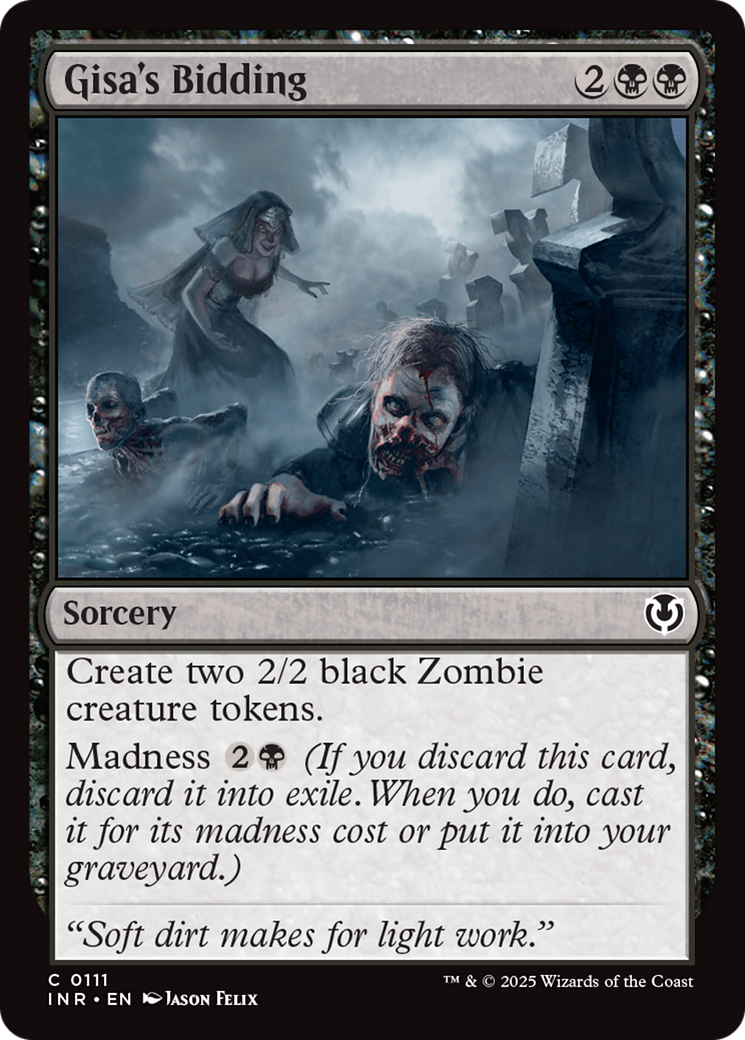Gisa's Bidding (INR-111) [Innistrad Remastered] Foil MTG Single Wizards of the Coast