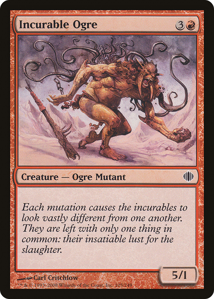 Incurable Ogre (ALA-105) [Shards of Alara] MTG Single Wizards of the Coast