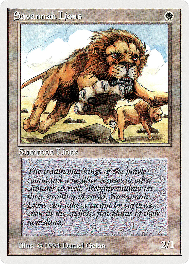 Savannah Lions (SUM-039) [Misc] Summer Magic / Edgar MTG Single Wizards of the Coast