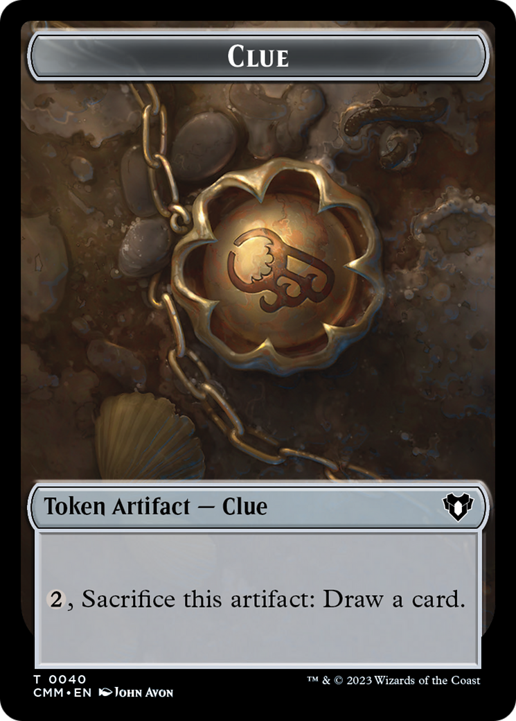 Clue (TCMM-040) [Tokens] Commander Masters Tokens MTG Single Wizards of the Coast
