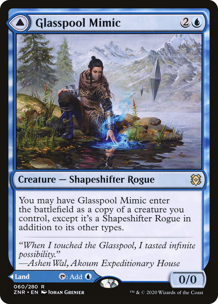 Glasspool Mimic (ZNR-060) [Zendikar Rising] Foil MTG Single Wizards of the Coast