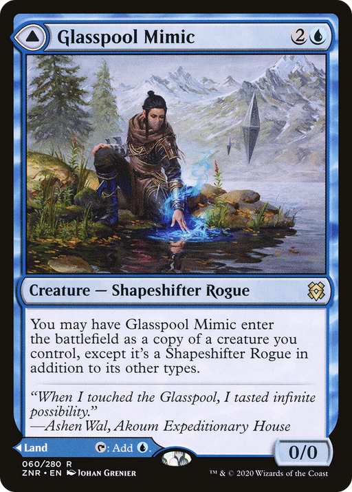 Glasspool Mimic (ZNR-060) [Zendikar Rising] MTG Single Wizards of the Coast