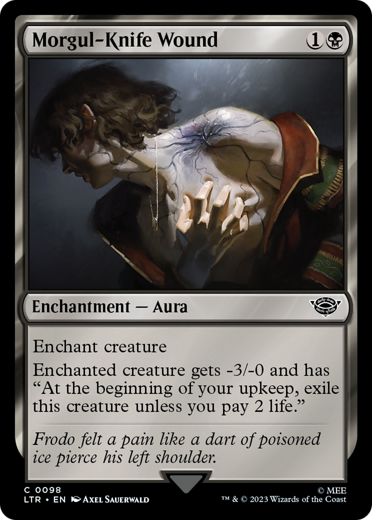 Morgul-Knife Wound (LTR-098) [The Lord of the Rings: Tales of Middle-earth] Foil MTG Single Wizards of the Coast