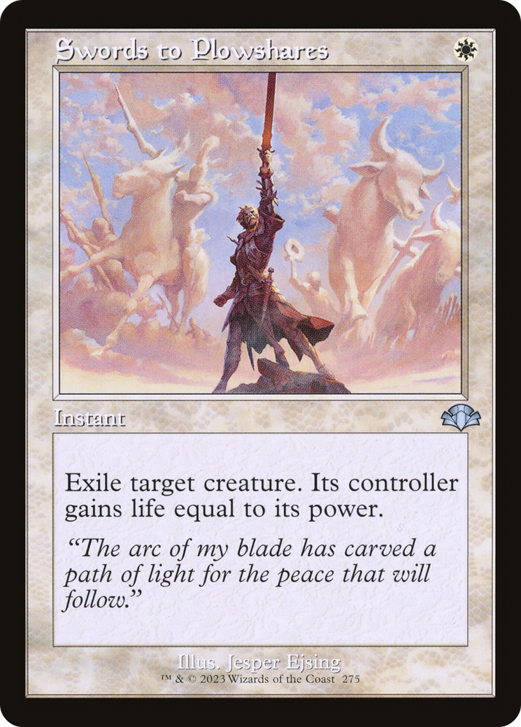 Swords to Plowshares (DMR-275) [Dominaria Remastered] MTG Single Wizards of the Coast