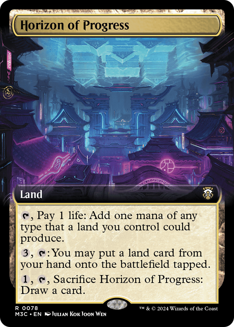 Horizon of Progress (M3C-078) [Modern Horizons 3 Commander] (Extended Art) MTG Single Wizards of the Coast