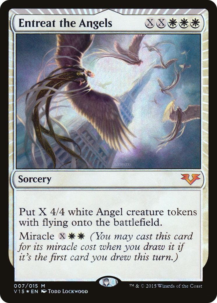 Entreat the Angels (V15-007) [Misc] From the Vault: Angels Foil MTG Single Wizards of the Coast