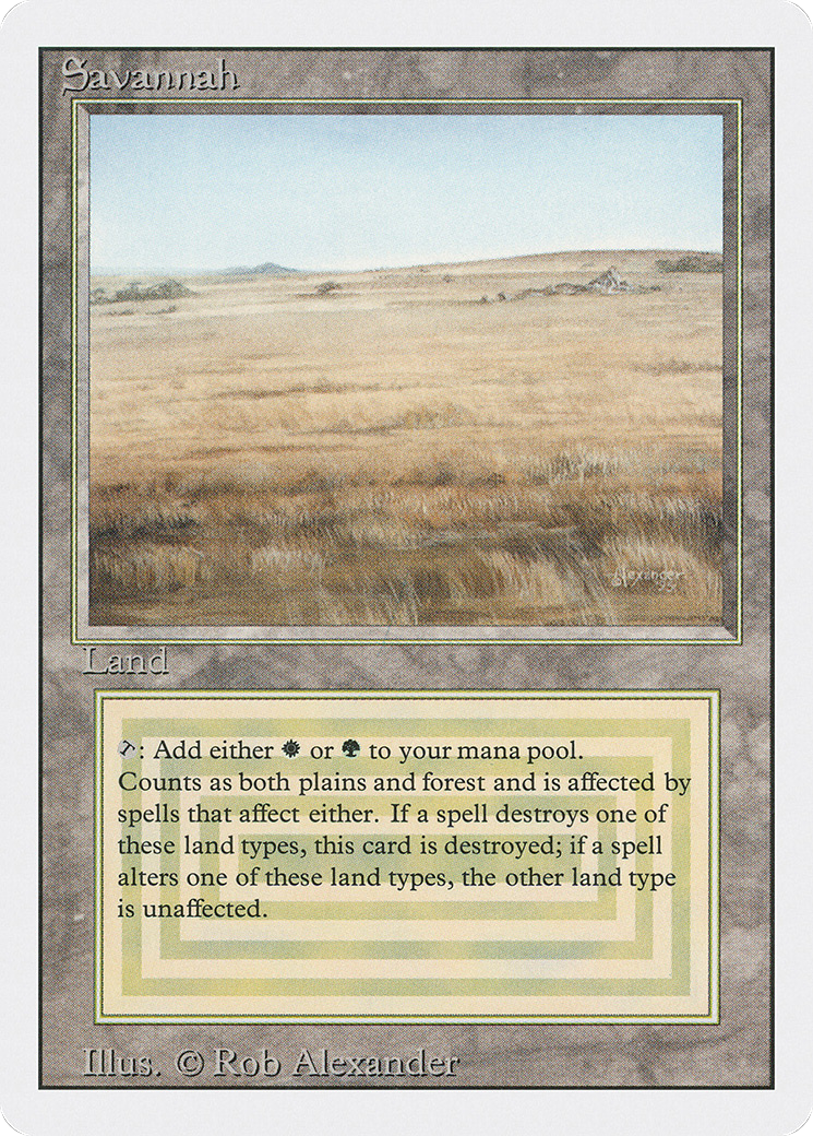 Savannah (3ED-285) [Revised Edition] MTG Single Wizards of the Coast