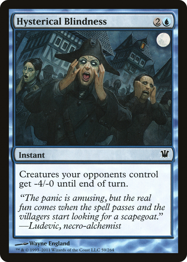 Hysterical Blindness (ISD-059) [Innistrad] Foil MTG Single Wizards of the Coast
