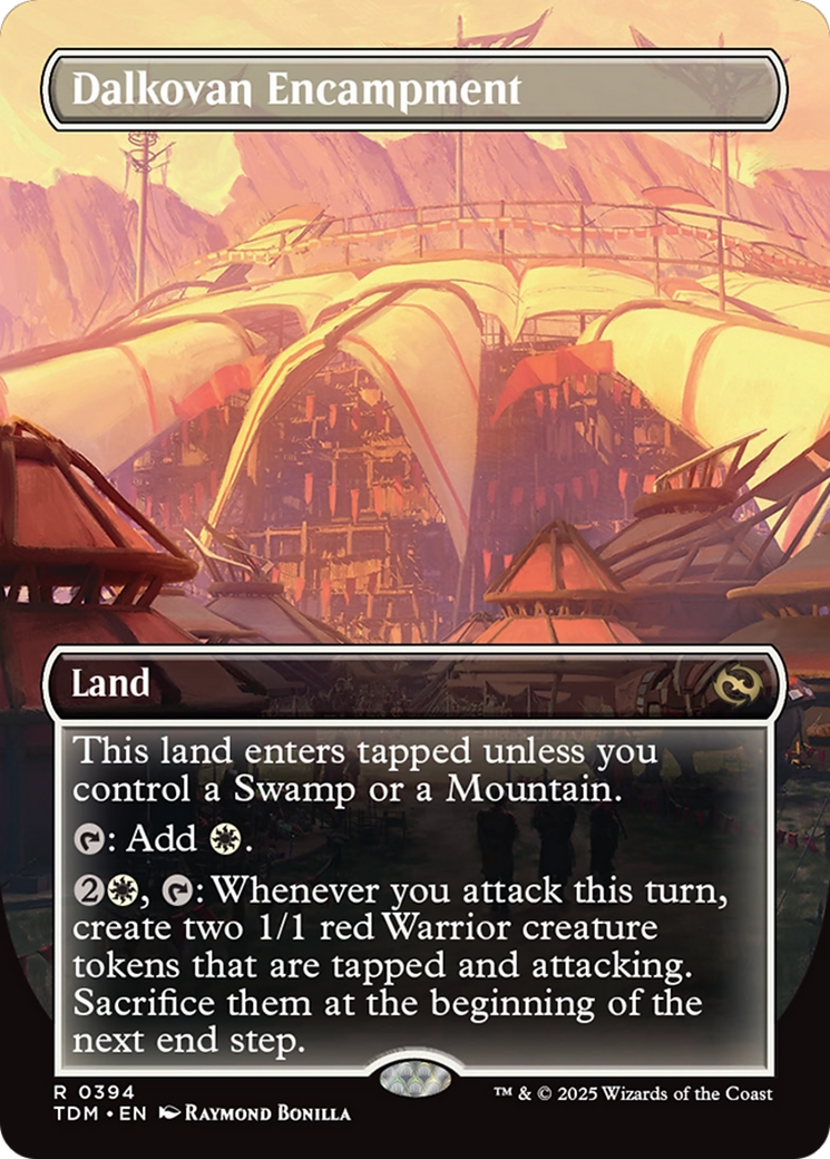 Dalkovan Encampment (TDM-394) [Tarkir: Dragonstorm] (Borderless) MTG Single Wizards of the Coast