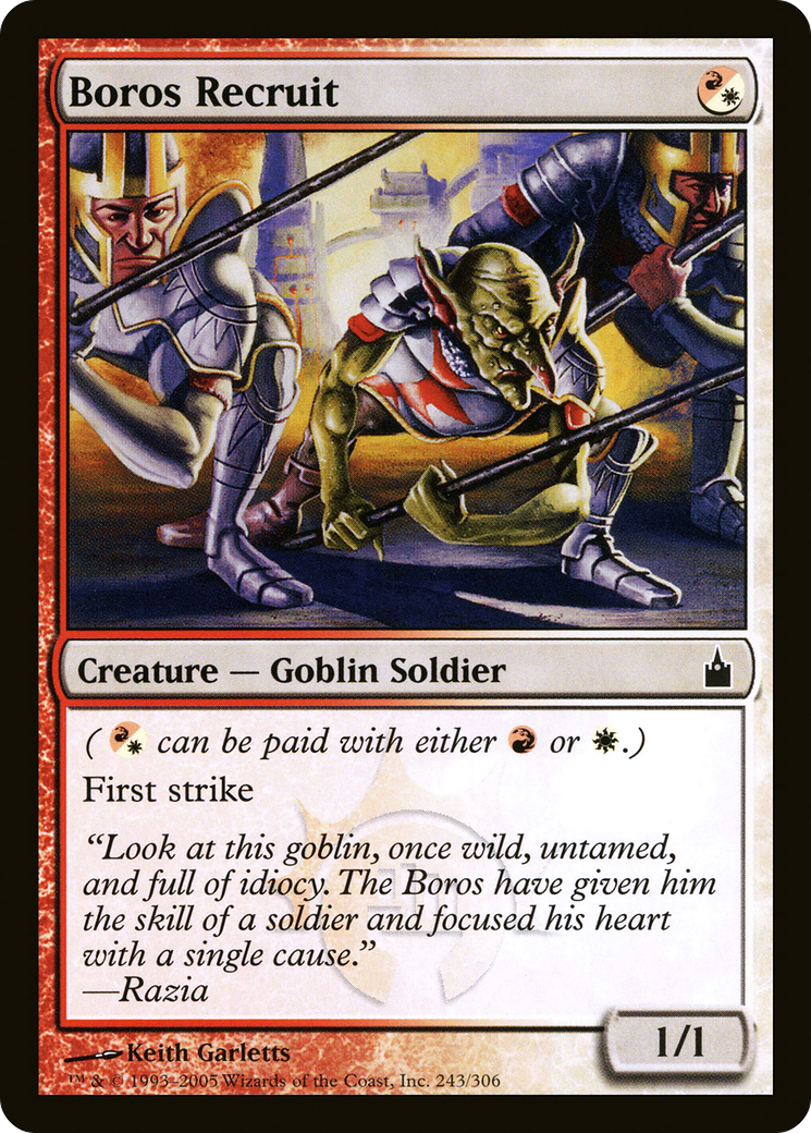 Boros Recruit (RAV-243) [Ravnica: City of Guilds] Foil MTG Single Wizards of the Coast