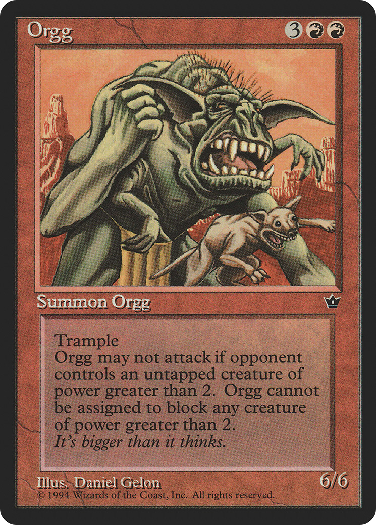 Orgg (FEM-063) [Fallen Empires] MTG Single Wizards of the Coast