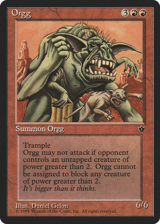 Orgg (FEM-063) [Fallen Empires] MTG Single Wizards of the Coast