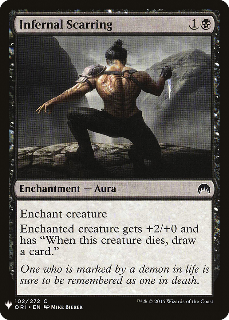 Infernal Scarring (LIST-ORI-102) [Mystery Booster] The List MTG Single Wizards of the Coast