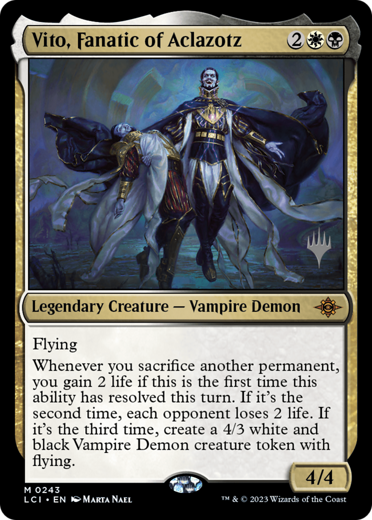 Vito, Fanatic of Aclazotz (PPLCI-243) [The Lost Caverns of Ixalan Promos] MTG Single Wizards of the Coast