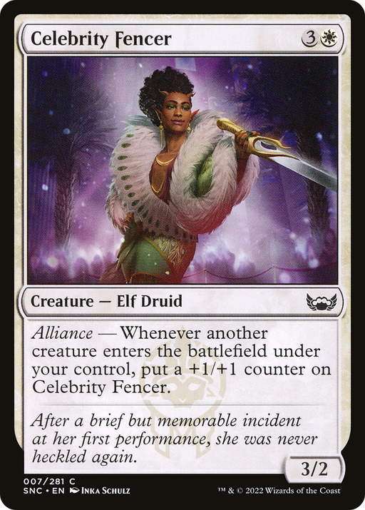 Celebrity Fencer (SNC-007) [Streets of New Capenna] MTG Single Wizards of the Coast