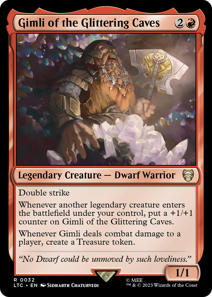 Gimli of the Glittering Caves (LTC-032) [Tales of Middle-earth Commander] MTG Single Wizards of the Coast