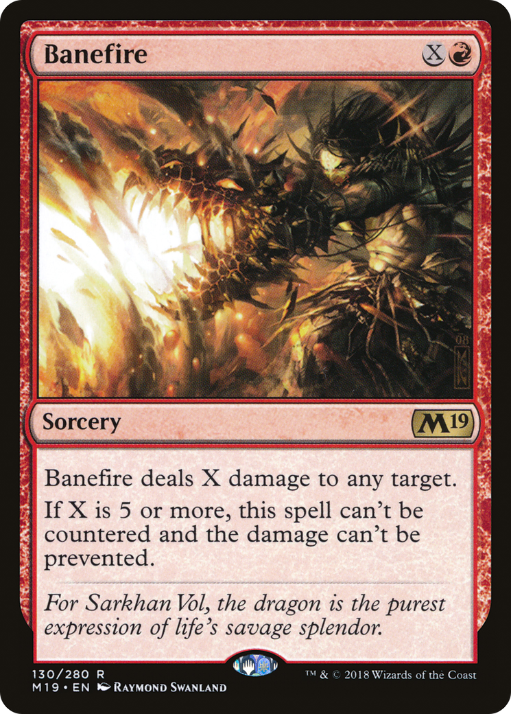 Banefire (M19-130) [Core Set 2019] MTG Single Wizards of the Coast