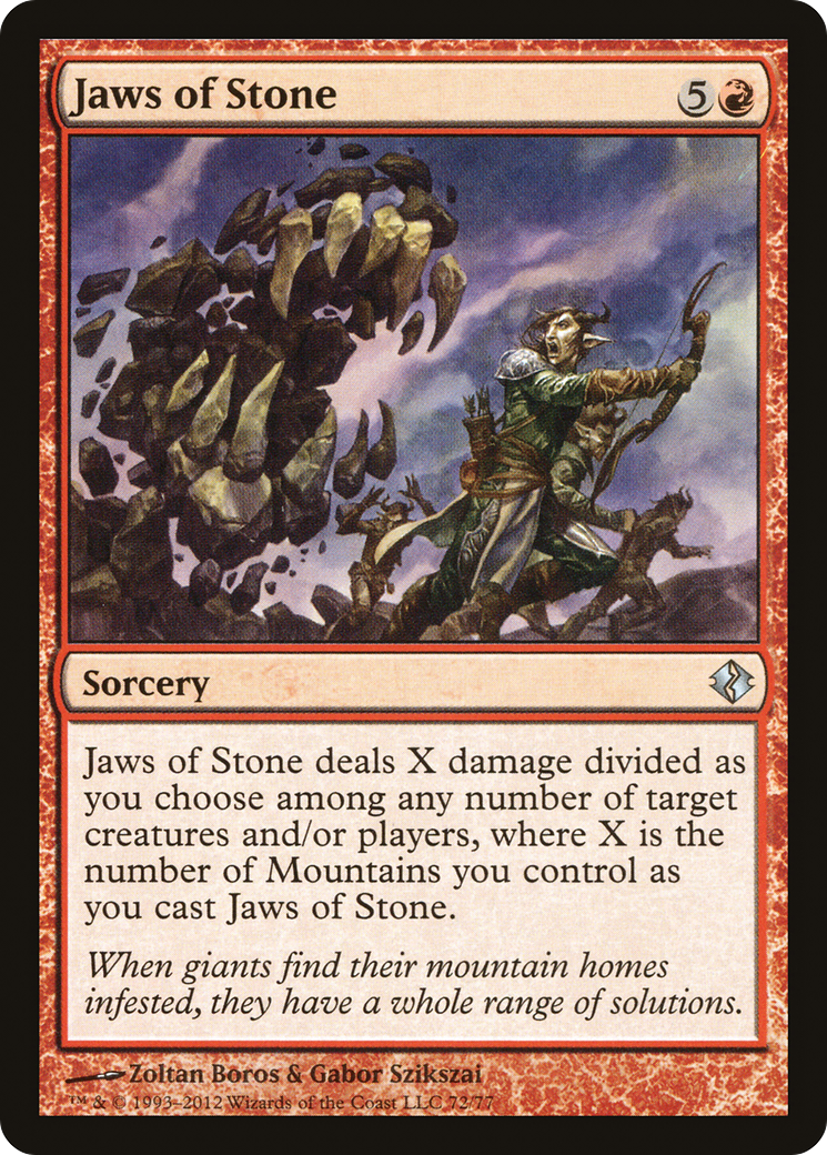 Jaws of Stone (DDI-072) [Misc] Duel Decks: Venser vs. Koth MTG Single Wizards of the Coast