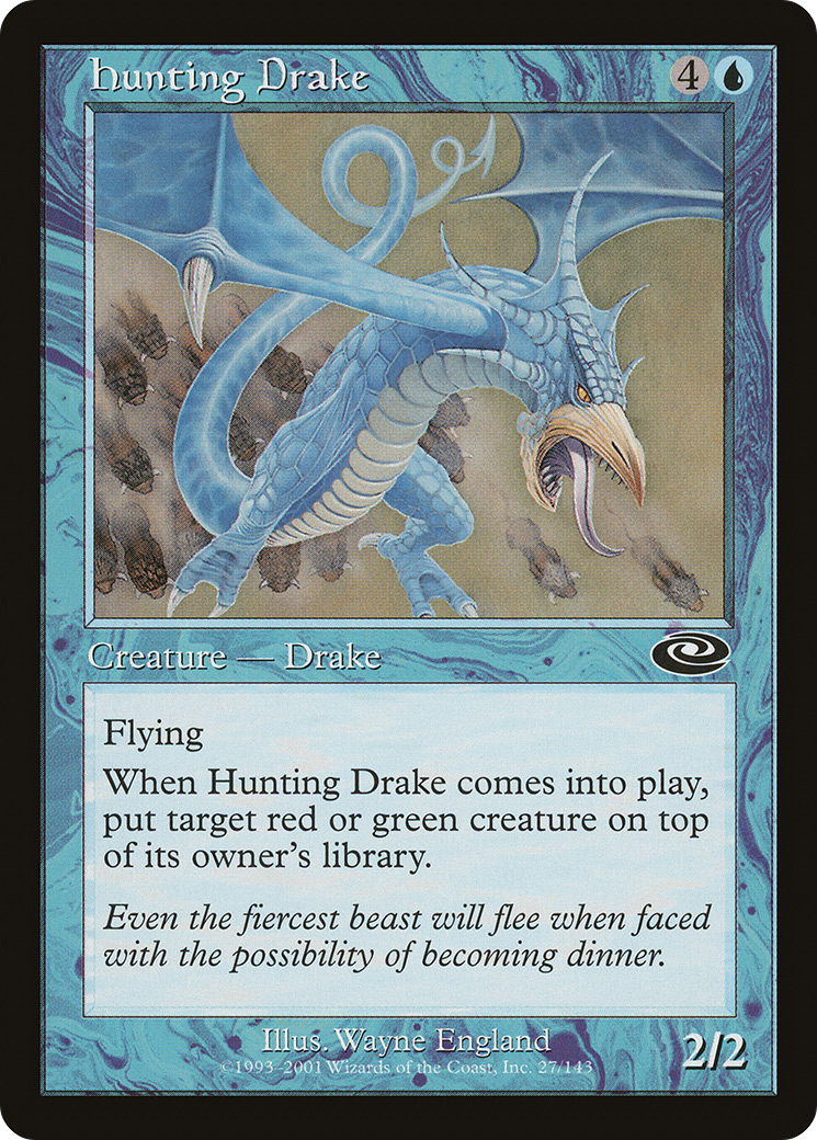 Hunting Drake (PLS-027) [Planeshift] Foil MTG Single Wizards of the Coast