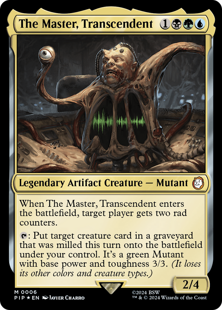 The Master, Transcendent [Fallout] MTG Single Magic: The Gathering