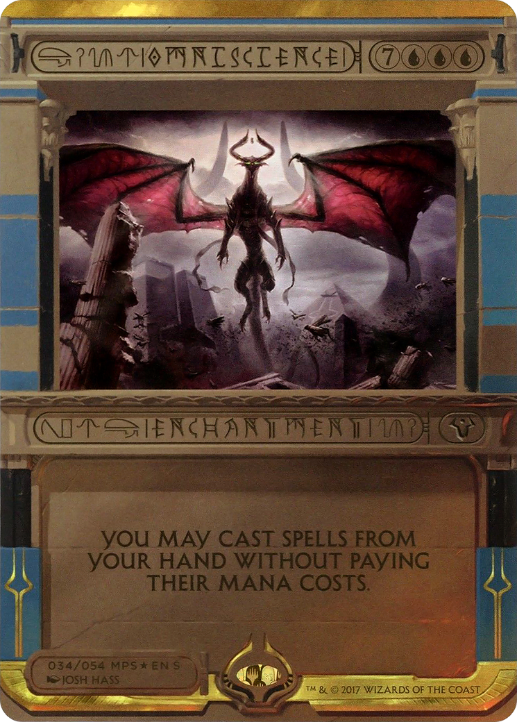 Omniscience (MPS2-034) [Amonkhet Invocations] (Borderless) Foil MTG Single Wizards of the Coast