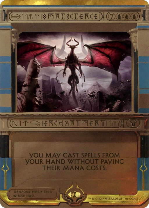 Omniscience (MPS2-034) [Amonkhet Invocations] (Borderless) Foil MTG Single Wizards of the Coast