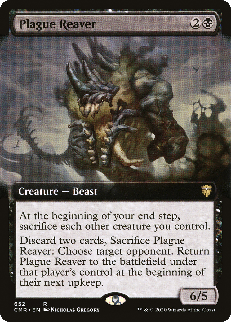 Plague Reaver (CMR-652) [Commander Legends] (Extended Art) Foil MTG Single Wizards of the Coast
