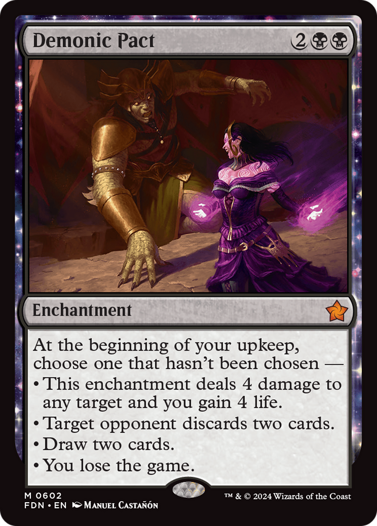 Demonic Pact (FDN-602) [Foundations] MTG Single Wizards of the Coast