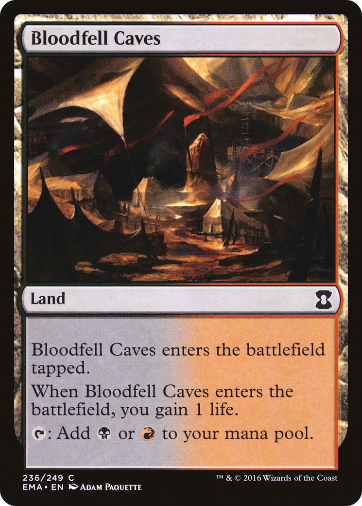 Bloodfell Caves (EMA-236) [Eternal Masters] MTG Single Wizards of the Coast