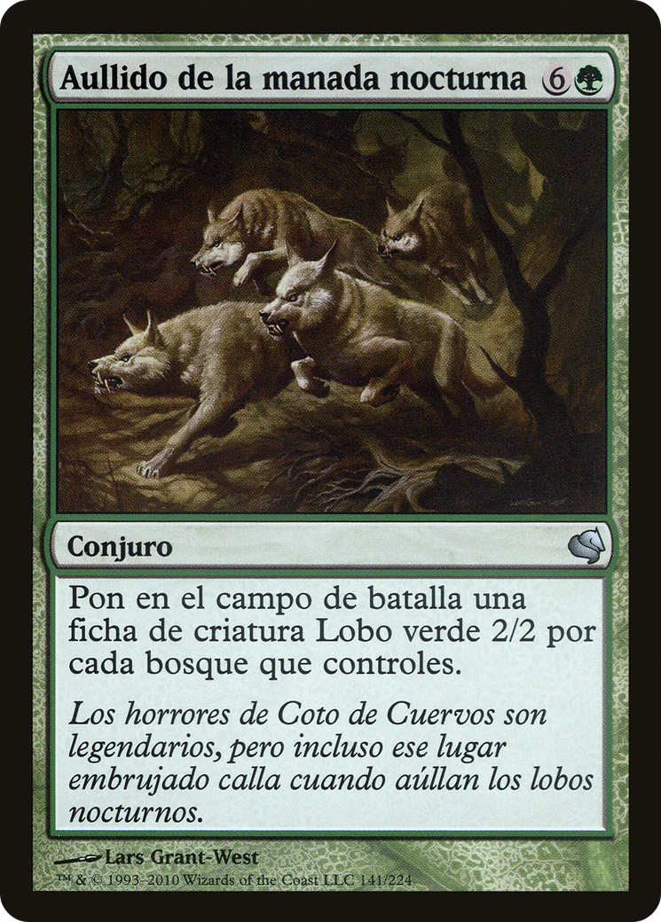 Howl of the Night Pack (Spanish) - "Aullido de la manada nocturna" (PS11-141) [Misc] Salvat 2011 MTG Single Wizards of the Coast