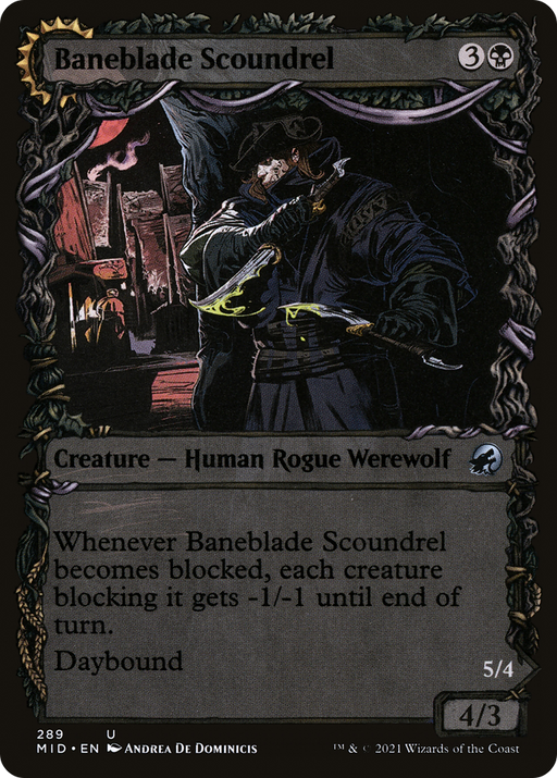 Baneblade Scoundrel (MID-289) [Innistrad: Midnight Hunt] (Showcase) MTG Single Wizards of the Coast