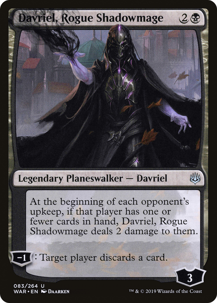 Davriel, Rogue Shadowmage (WAR-083) [War of the Spark] Foil MTG Single Wizards of the Coast