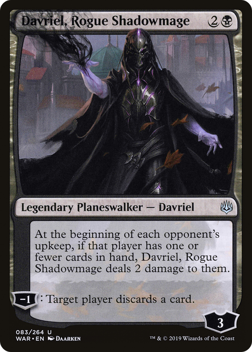 Davriel, Rogue Shadowmage (WAR-083) [War of the Spark] Foil MTG Single Wizards of the Coast