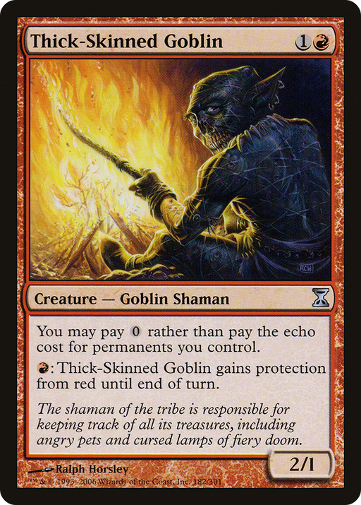 Thick-Skinned Goblin (TSP-182) [Time Spiral] MTG Single Wizards of the Coast