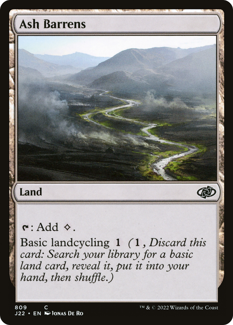 Ash Barrens (J22-809) [Jumpstart 2022] MTG Single Wizards of the Coast